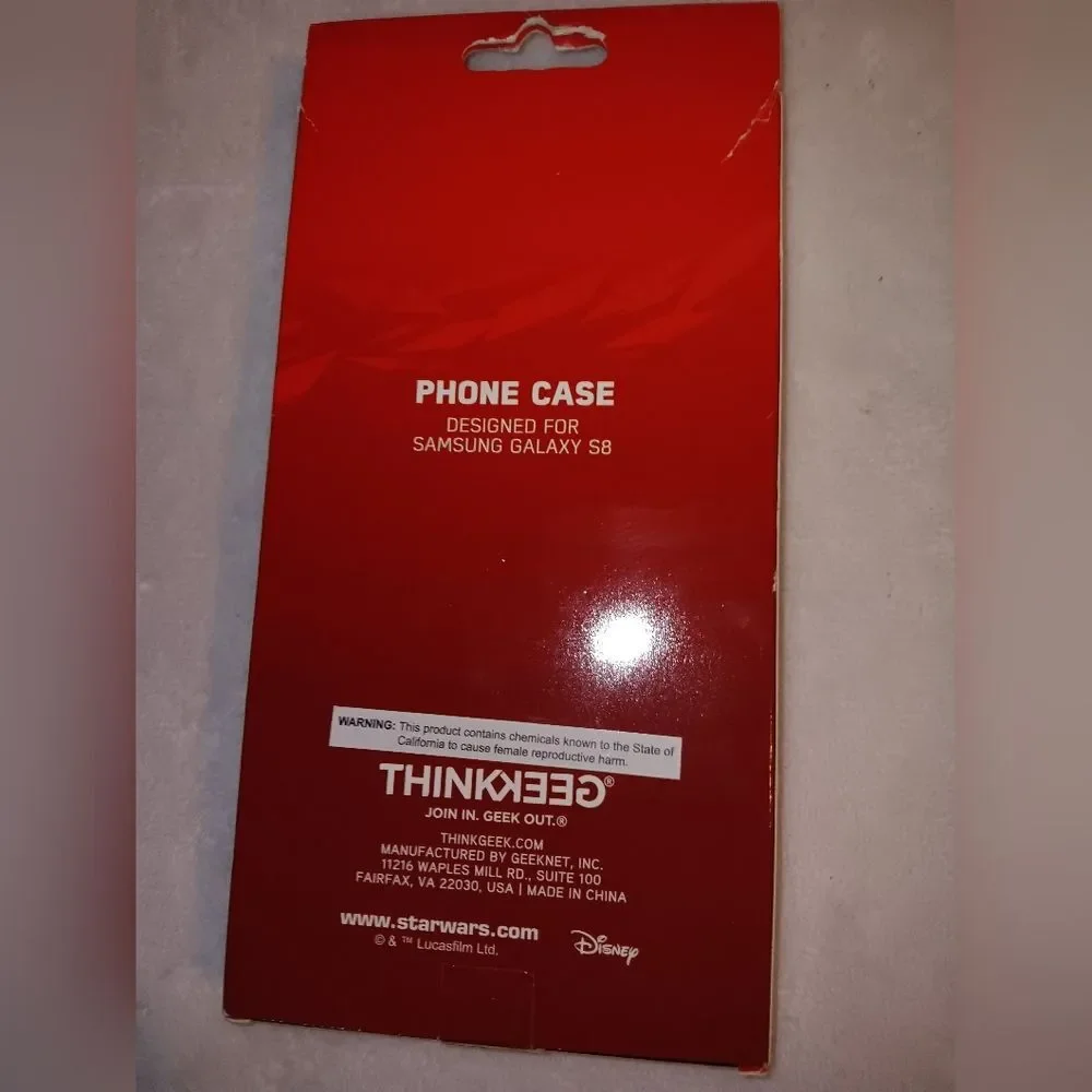 NWOT ThinkGeek Disney Star Wars Phone Case for Samsung Galaxy S8